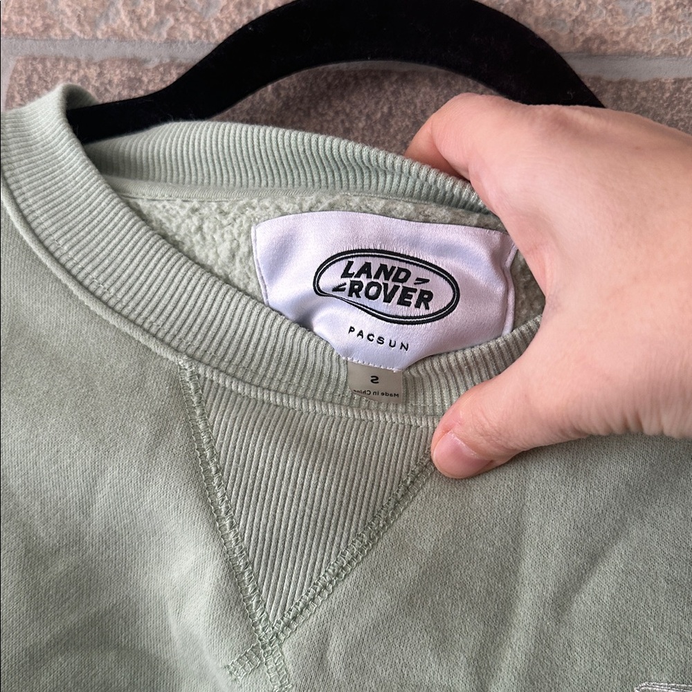 Land Rover Sweatshirt Casual Oversized Green Spring size S - Picture 5 of 8